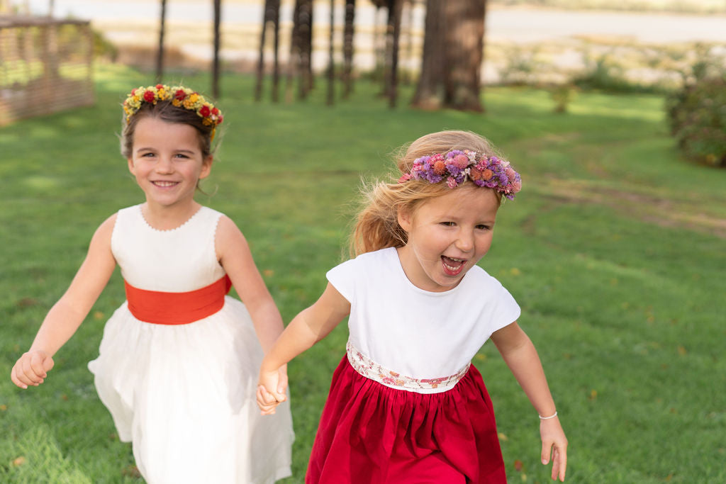 Couronne de tête en fleurs séchées pour cérémonie - Enfant - SAUZON