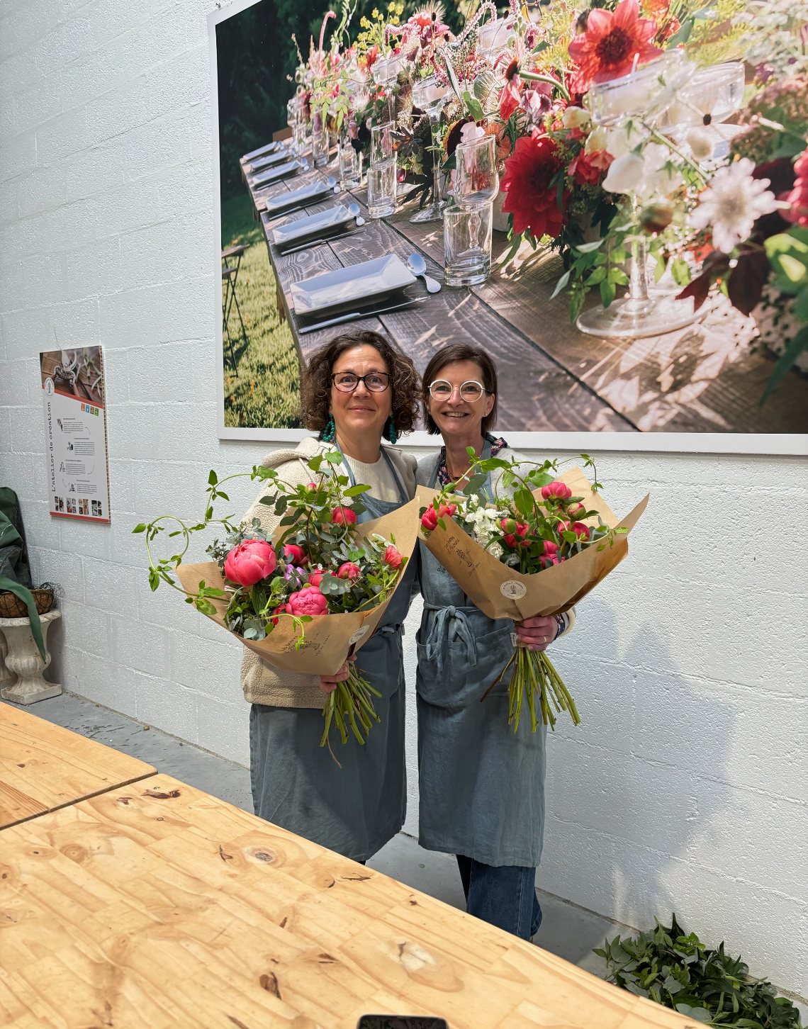 Ateliers créatifs en fleurs fraîches