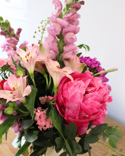 🩷 Spécial fête des mères : un bouquet L aux couleurs roses  + un atelier pour 99,90 € (au lieu de 120,20€)