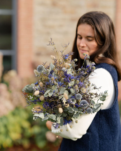 Bouquet de fleurs séchées - LES MOTS BLEUS