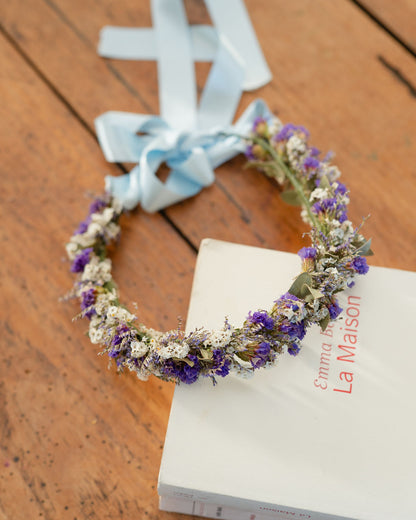 Couronne de tête en fleurs séchées pour cérémonie - Adulte - BERDER