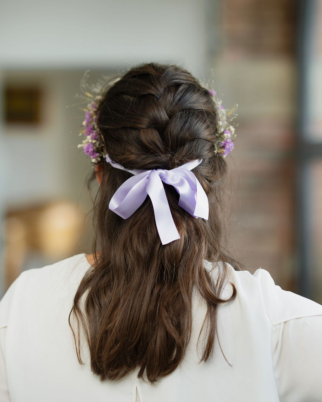 Couronne de tête en fleurs séchées pour cérémonie - Adulte - GROIX