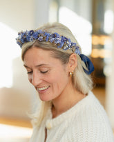 Couronne de tête en fleurs séchées pour cérémonie - Adulte - HOEDIC