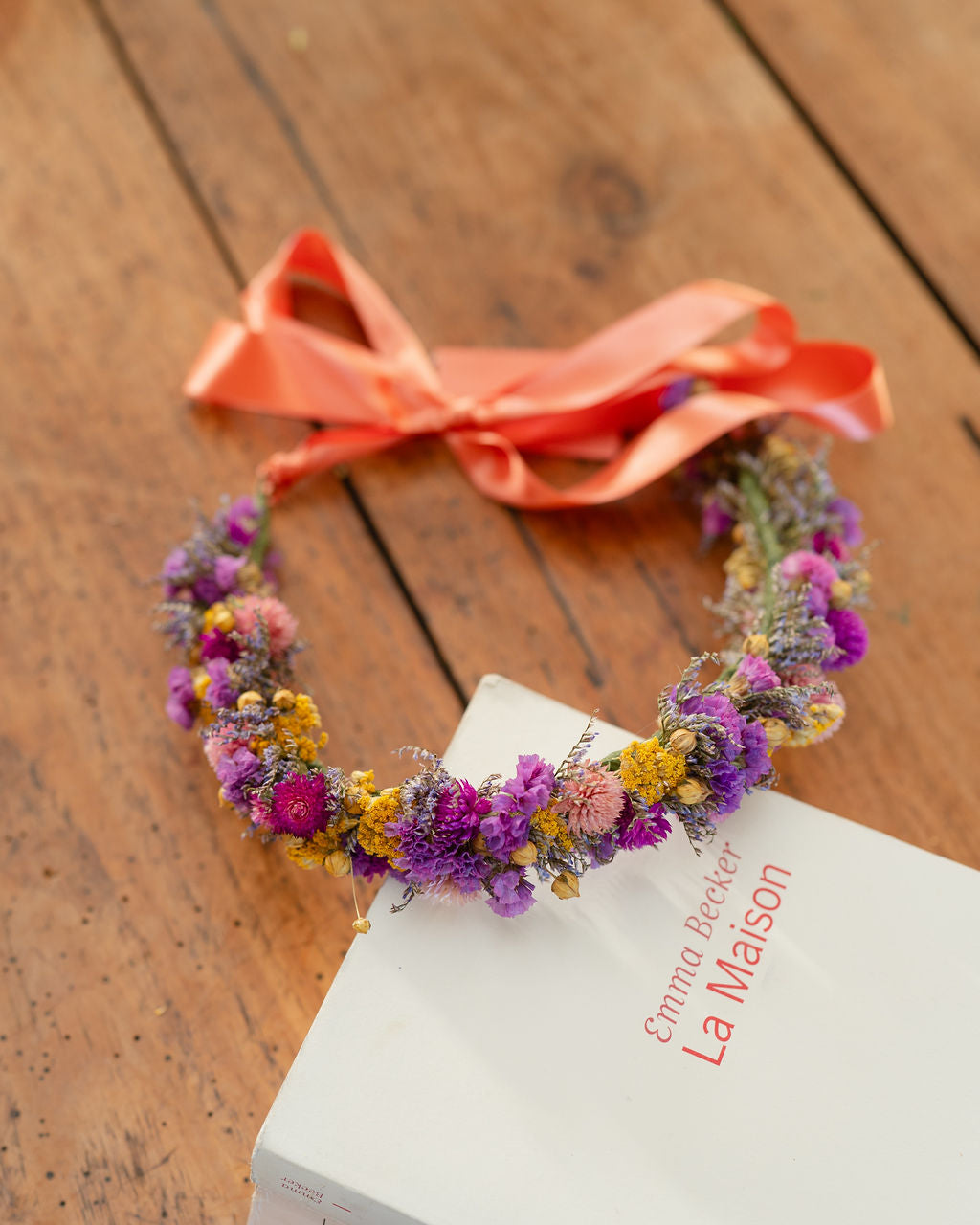 Couronne de tête en fleurs séchées pour cérémonie - Adulte - MOLENE