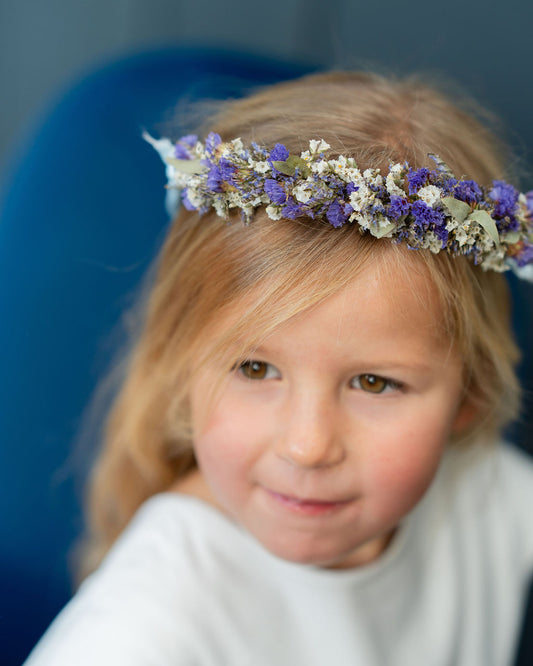 Couronne de tête en fleurs séchées pour cérémonie - Enfant - BERDER