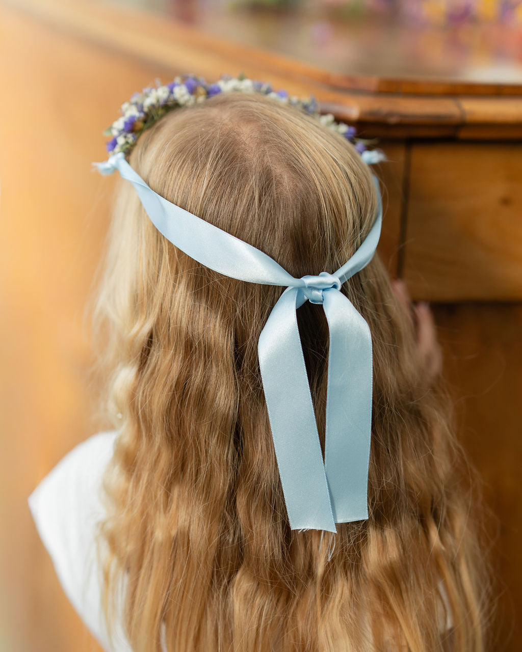 Couronne de tête en fleurs séchées pour cérémonie - Enfant - BERDER