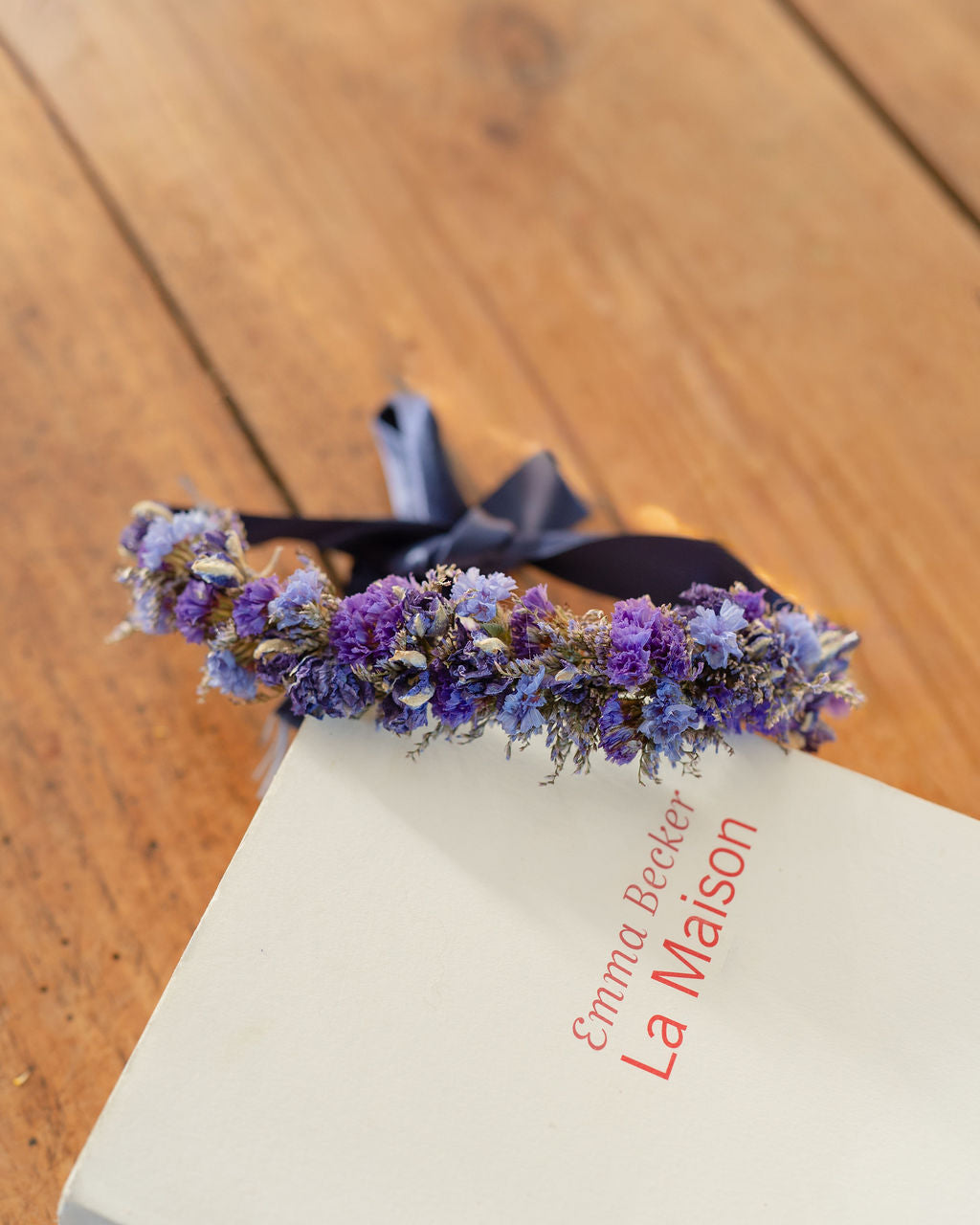 Couronne de tête en fleurs séchées pour cérémonie - Enfant - HOEDIC