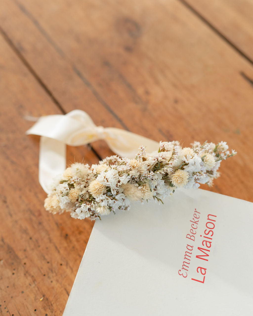 Couronne de tête en fleurs séchées pour cérémonie - Enfant - HOUAT