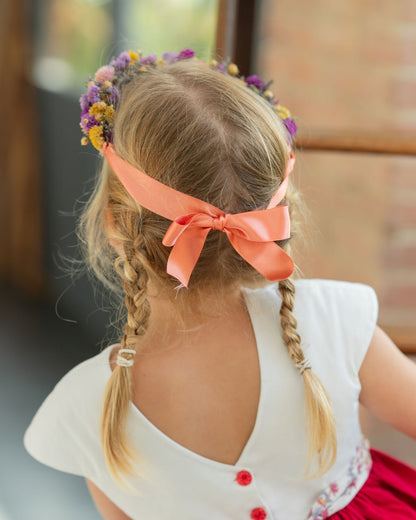 Couronne de tête en fleurs séchées pour cérémonie - Enfant - MOLENE