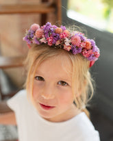 Couronne de tête en fleurs séchées pour cérémonie - Enfant - SAUZON