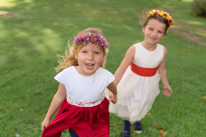 Couronne de tête en fleurs séchées pour cérémonie - Enfant - SAUZON