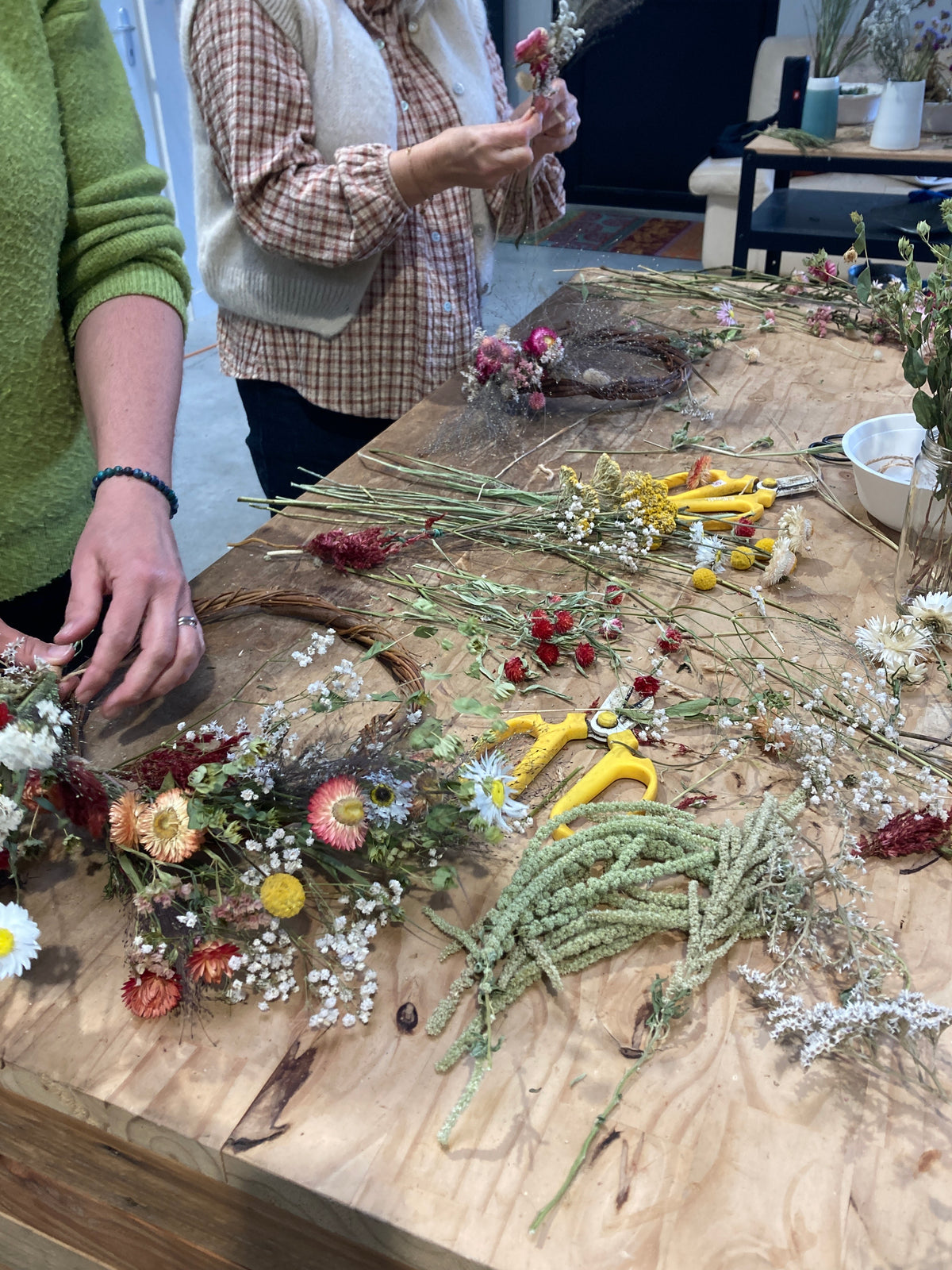 Atelier : Créez votre couronne de fleurs séchées (toute l'année)