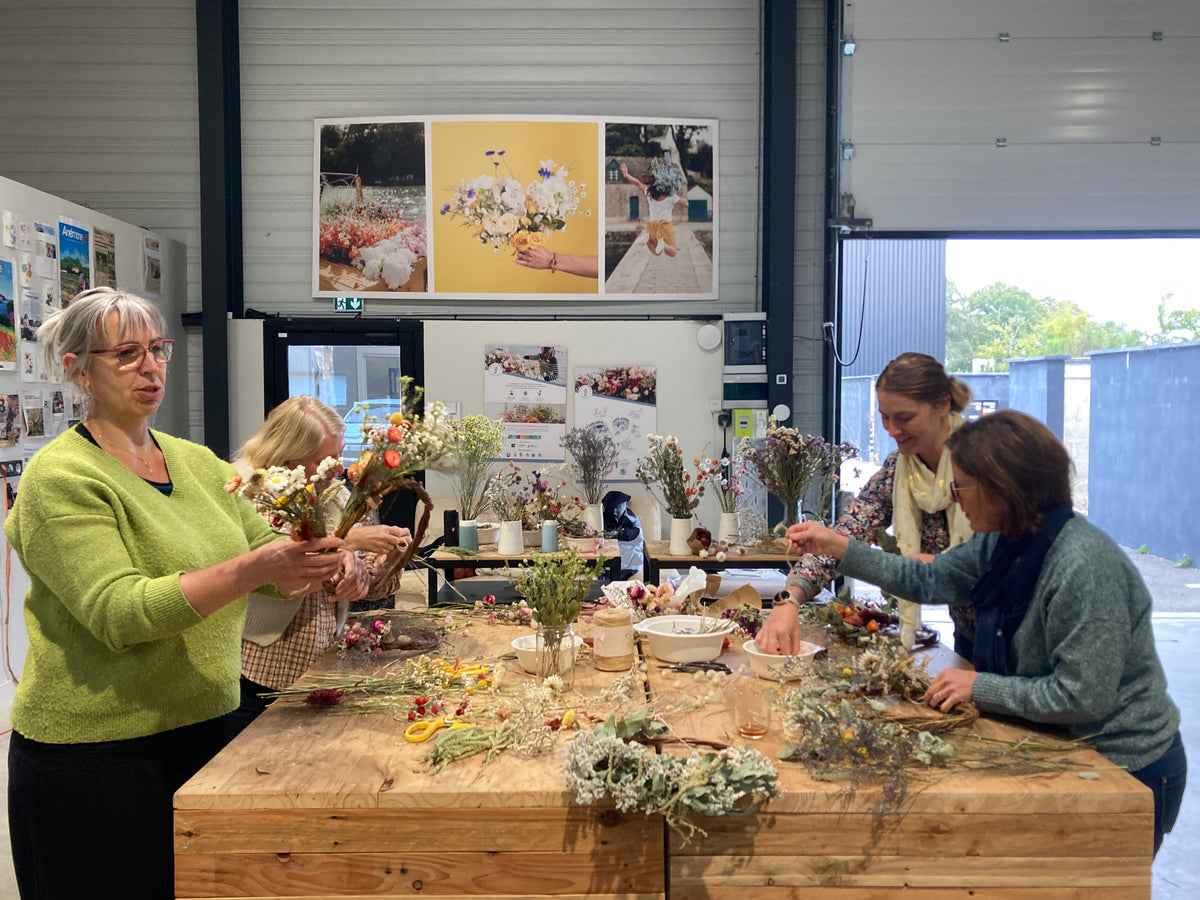 Atelier : Créez votre couronne de fleurs séchées (toute l'année)