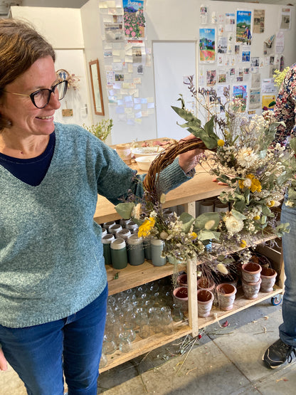 Atelier : Créez votre couronne de fleurs séchées (toute l'année)