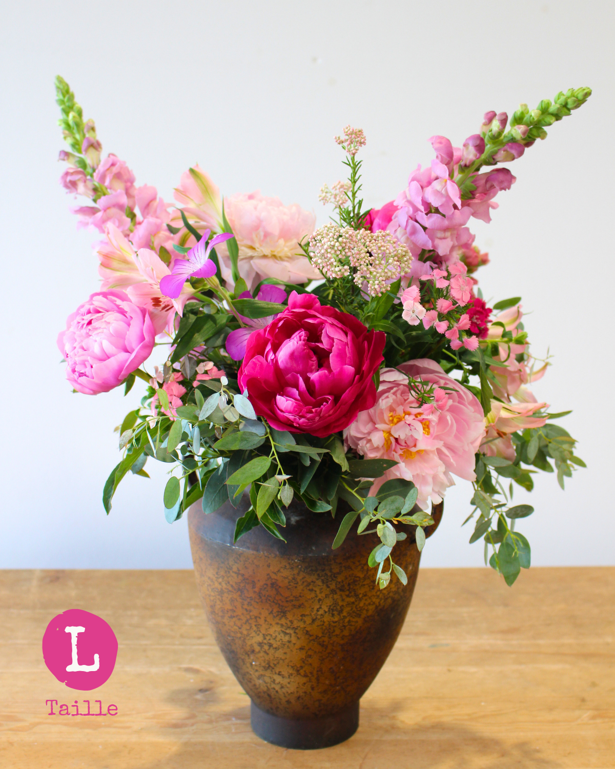 🩷 Spécial fête des mères : un bouquet L aux couleurs roses  + un atelier pour 99,90 € (au lieu de 120,20€)