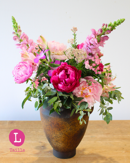 🩷 Spécial fête des mères : un bouquet L aux couleurs roses  + un atelier pour 99,90 € (au lieu de 120,20€)