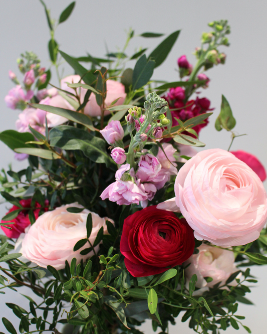 💖 Bouquet Saint-Valentin "le tout rose" – Nuances de Rose & Fleurs 100% Françaises