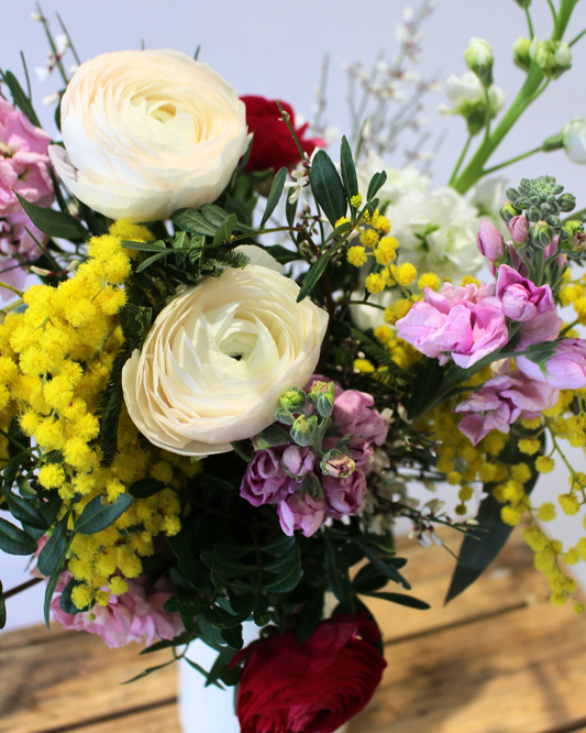 💘 Bouquet Saint-Valentin “Soleil d'hiver” – Fleurs Fraîches 100% Françaises & de Saison
