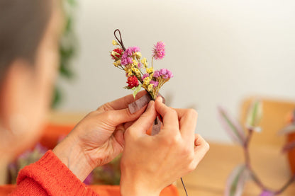 Kit DIY à réaliser - Couronne de tête adulte en fleurs séchées - Peps