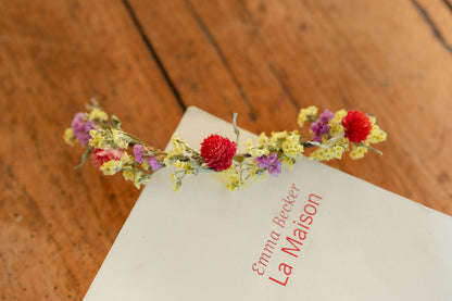 Kit DIY à réaliser - Couronne de tête enfant en fleurs séchées - Peps