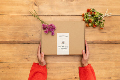 Kit à réaliser DIY - 10 Pics à chignon en fleurs séchées - Peps