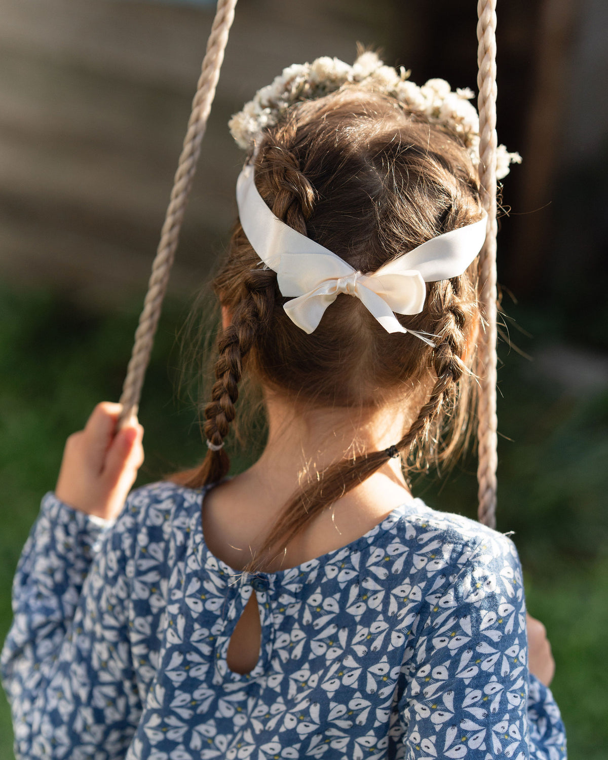 Couronne de tête en fleurs séchées pour cérémonie - Enfant - HOUAT